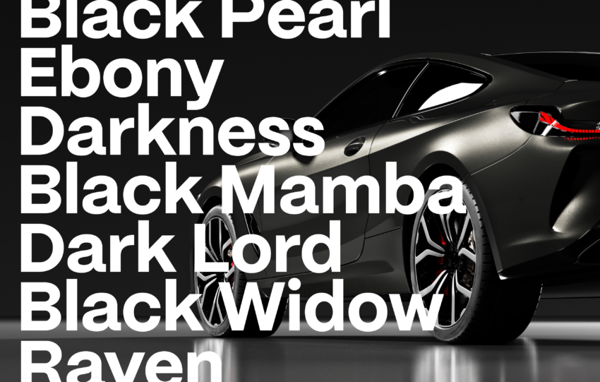 Black Car Names