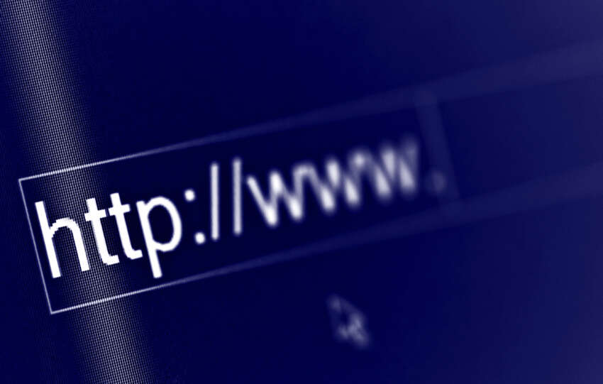 Close-up image of a web address bar with 'http://www.' displayed, symbolizing internet browsing and domain names, featured in a NicheHacks blog post titled '32 Brilliant Website Name Ideas [2025 List]'.